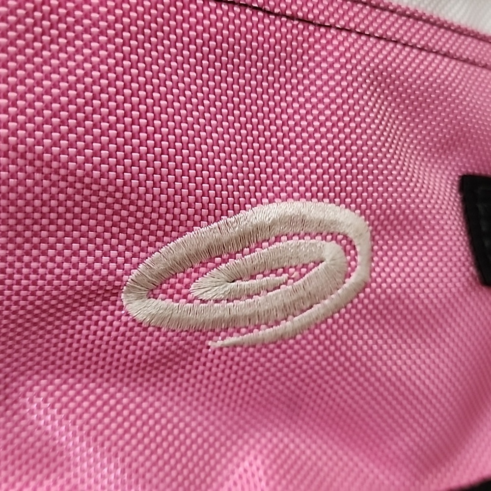Timbuk2 Classic Billboard Messenger Bag Pink and White Medium Size Carry On - Picture 5 of 16